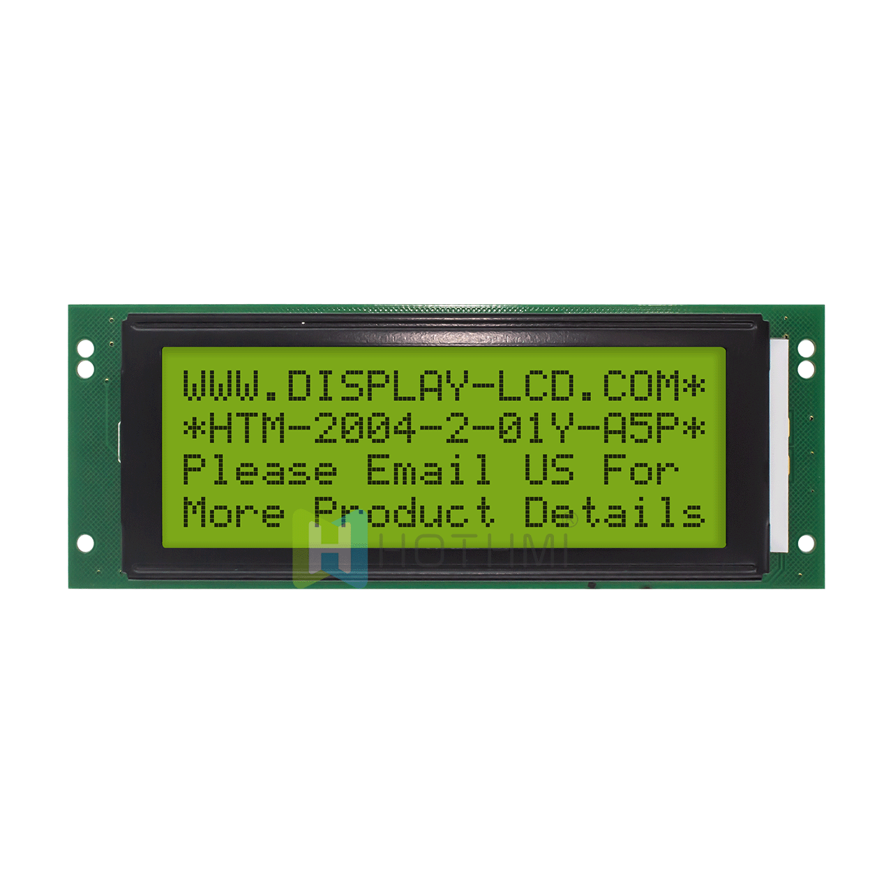 4X20 Character LCD Module// Monochrome Transflective/STN+ Yellow-Green Display/With Yellow-Green Backlight/Arduino Display/ST7066U Controller/5.0V