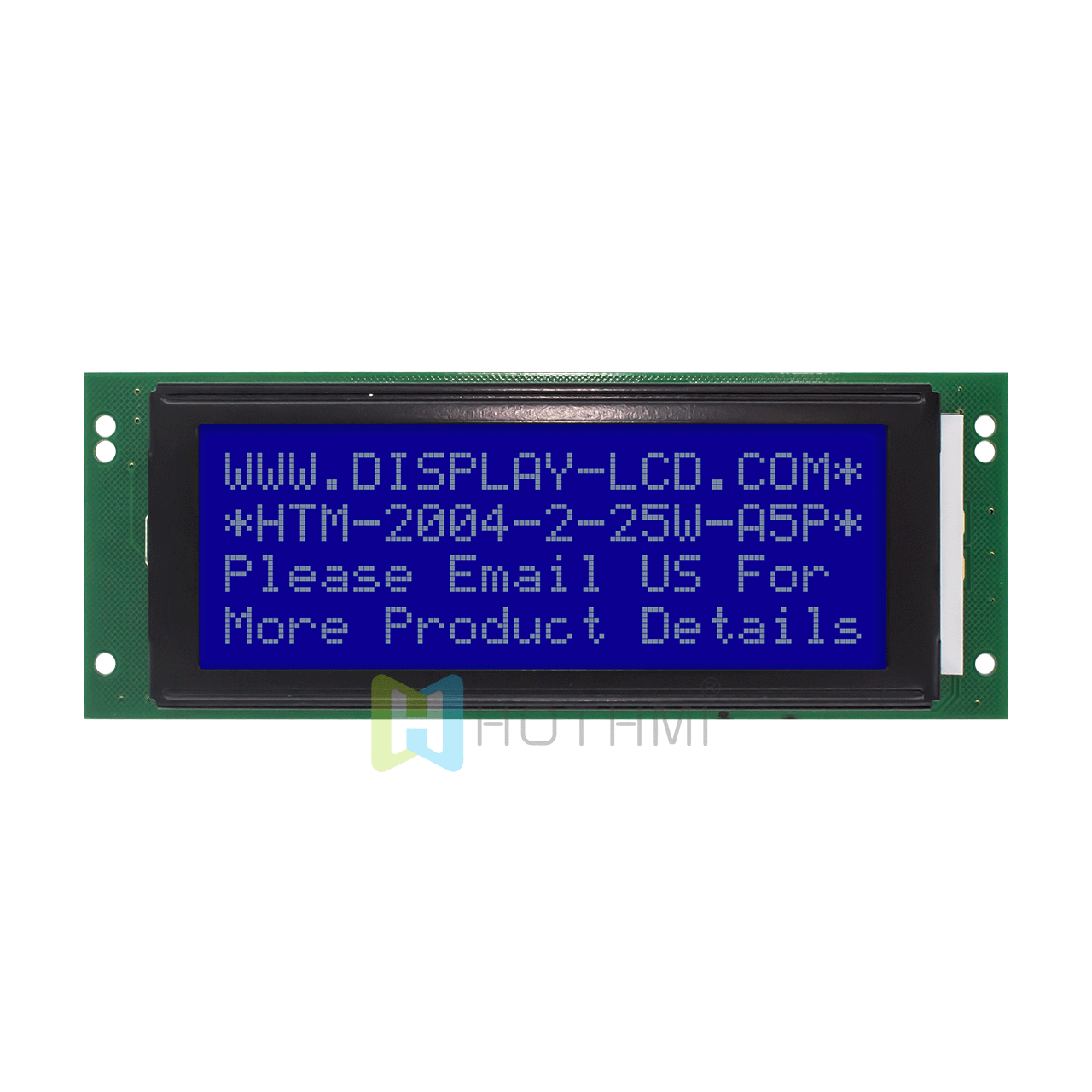 4X20 单色字符液晶模组/ STN- 蓝色显示屏/带白色背光 /Arduino显示屏/蓝底白字/全透反射式液晶显示屏/5.0v