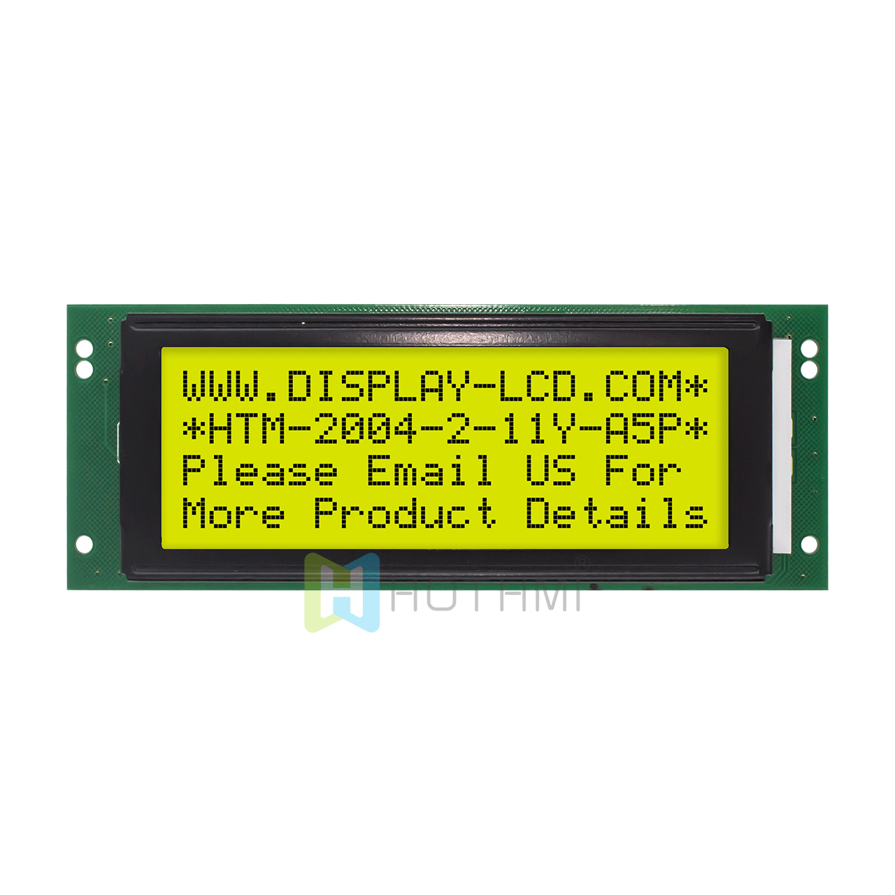 4X20 character LCD module / monochrome STN+ gray display / with yellow-green backlight / Arduino display / transflective LCD display 