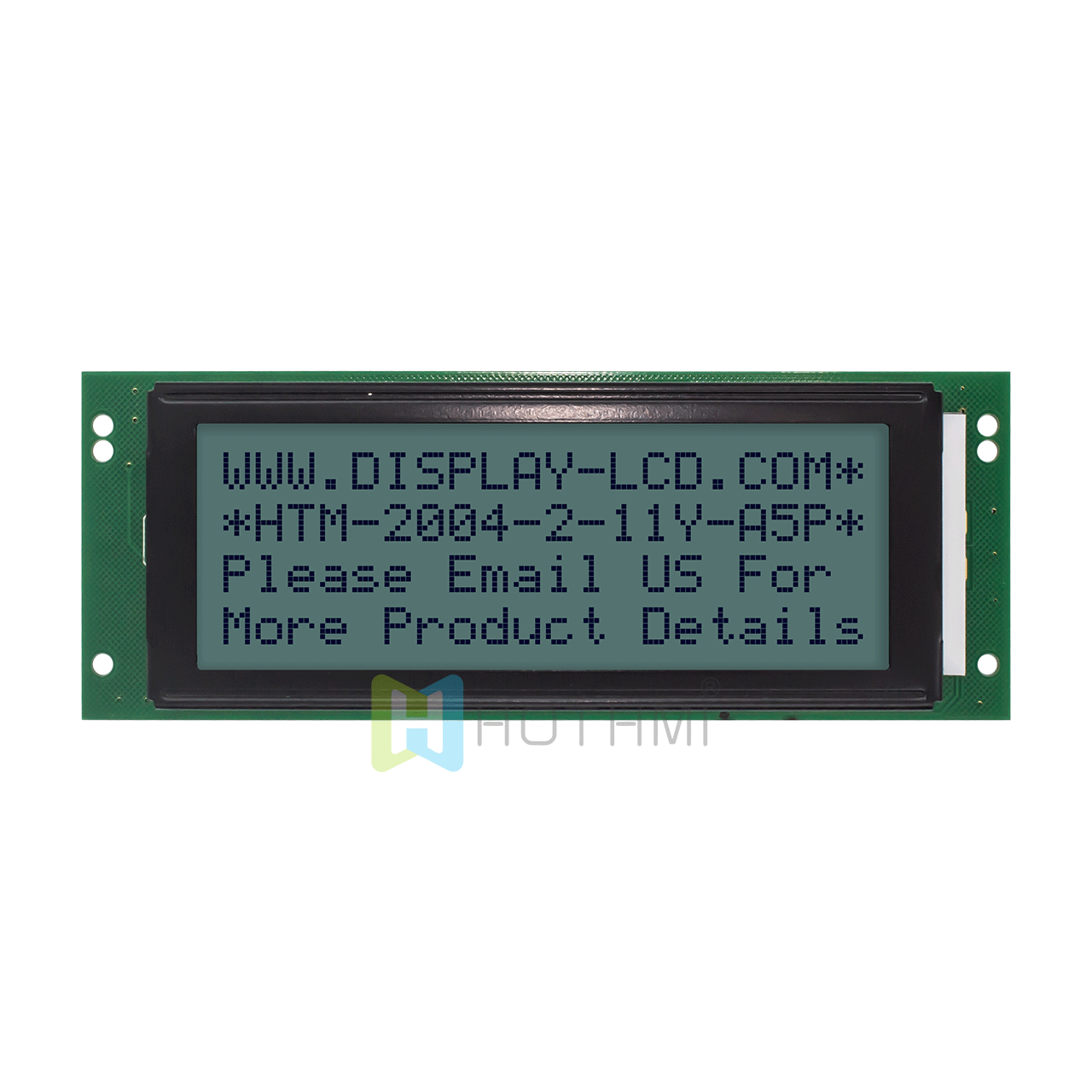 4X20 character LCD module / monochrome STN+ gray display / with yellow-green backlight / Arduino display / transflective LCD display 