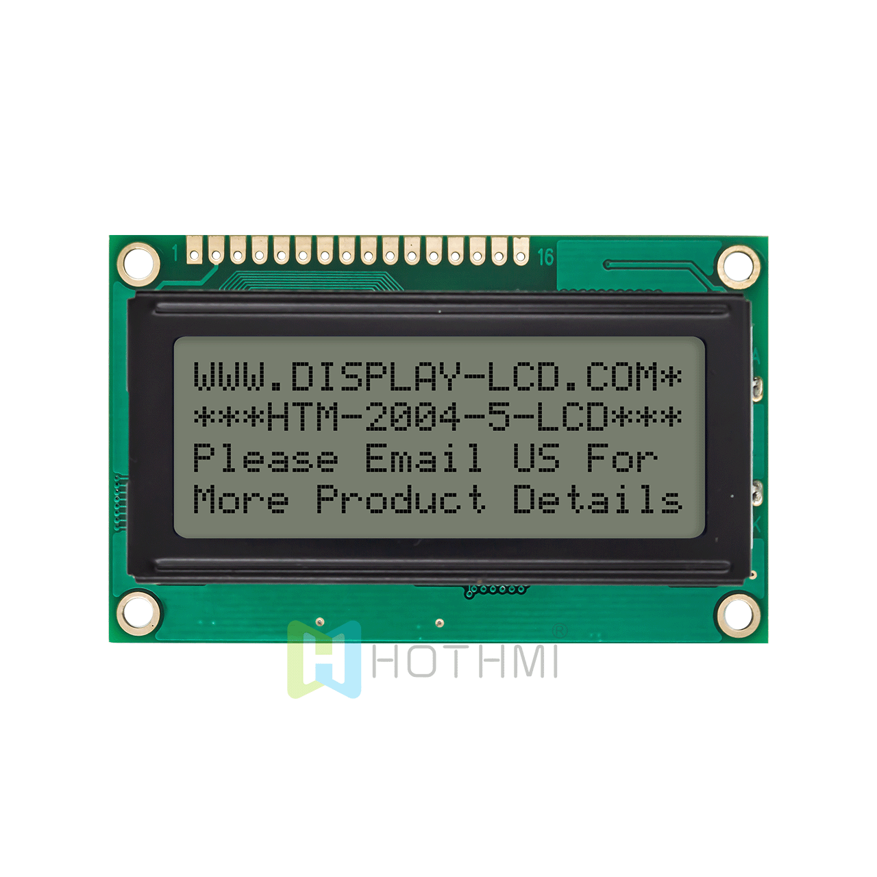 3.3v/5.0v/4X20 单色字符液晶模组/ FSTN正显/白背光 /白底灰字/Arduino/半透反射式液晶显示屏