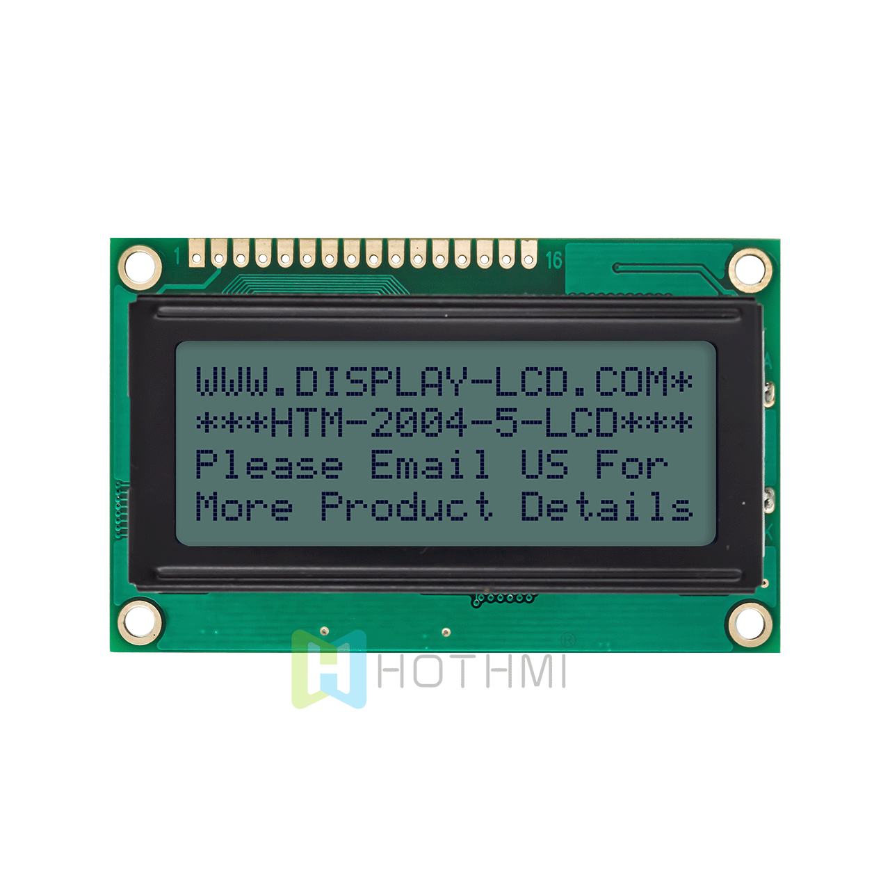 4X20 character LCD module/ monochrome STN positive display/white backlight/Arduino/transflective LCD display/5.0v