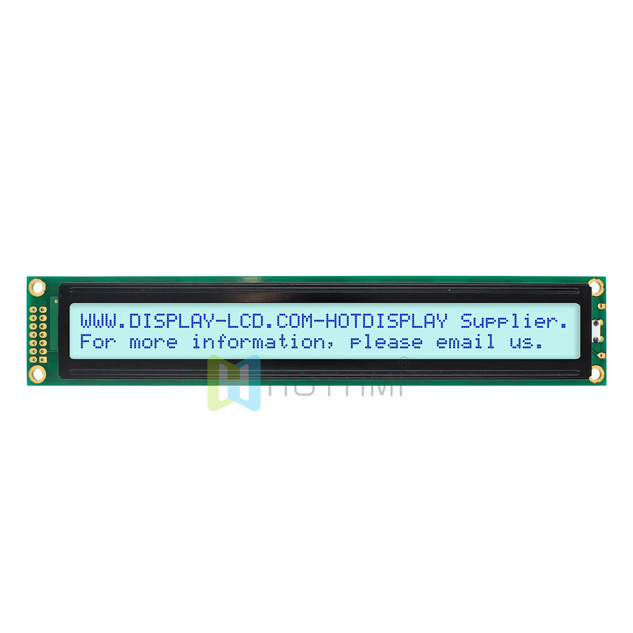 2X40 character LCD module |monochrome display 5.0/3.3V | STN positive display | white backlight | Arduino display | blue characters on gray background