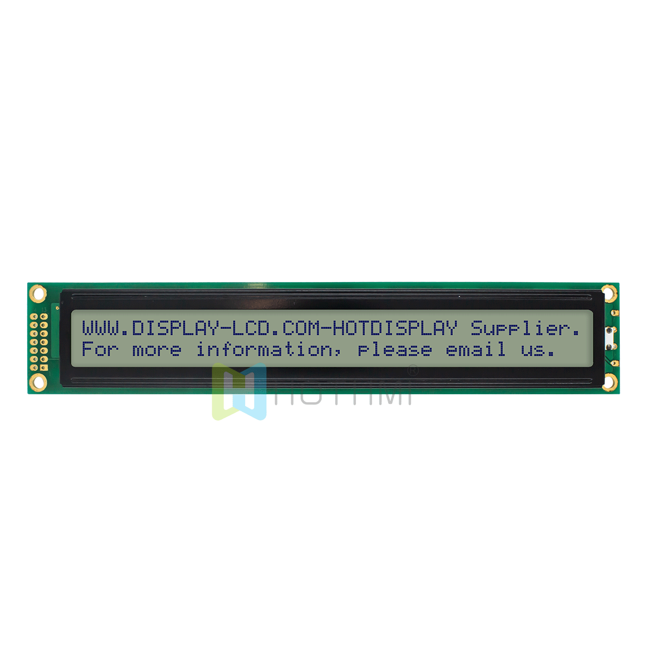 2X40 character LCD module |monochrome display 5.0/3.3V | STN positive display | white backlight | Arduino display | blue characters on gray background