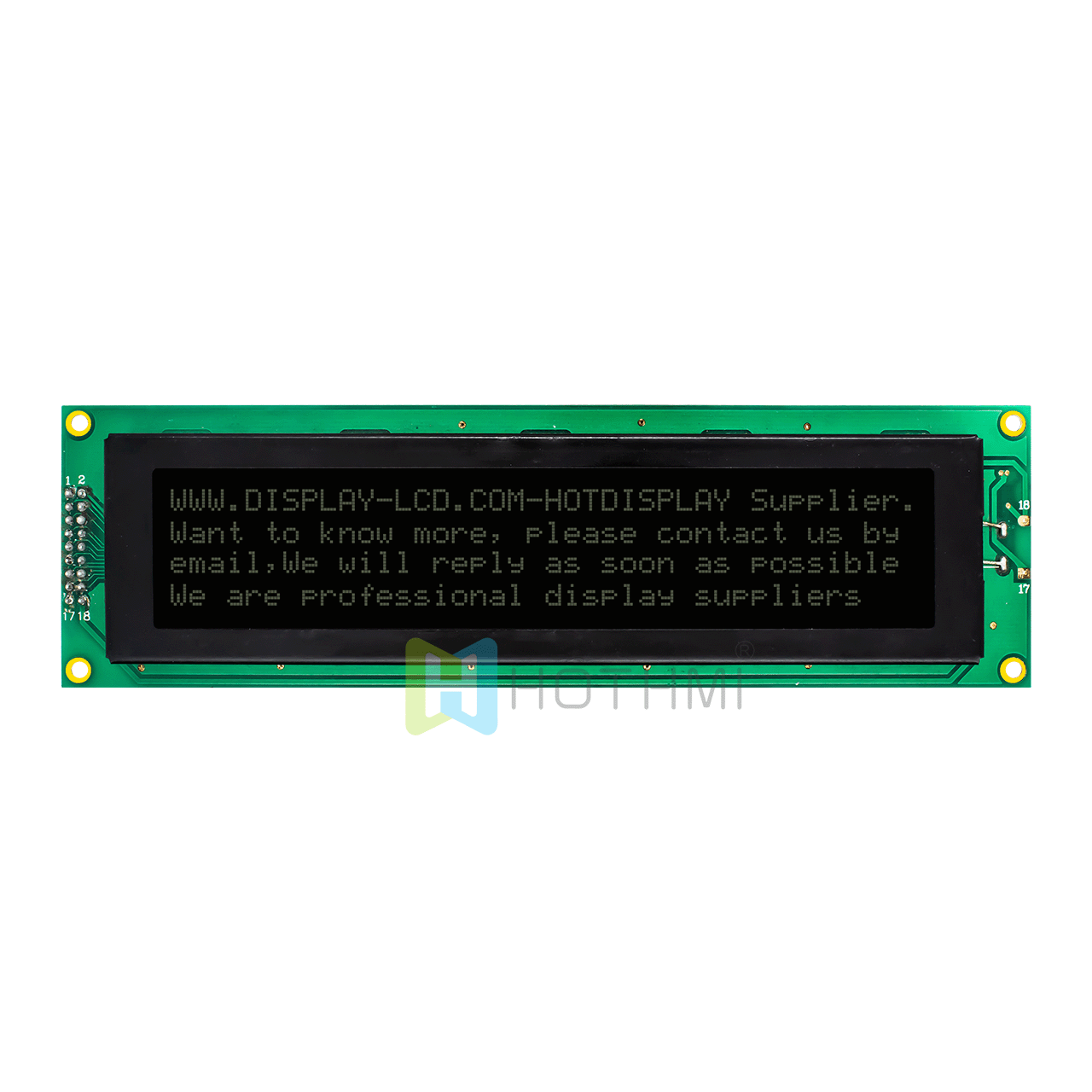 4X40 character LCD modules |monochrome display DFSTN negative display | with white backlight | Arduino display | black background with white characters