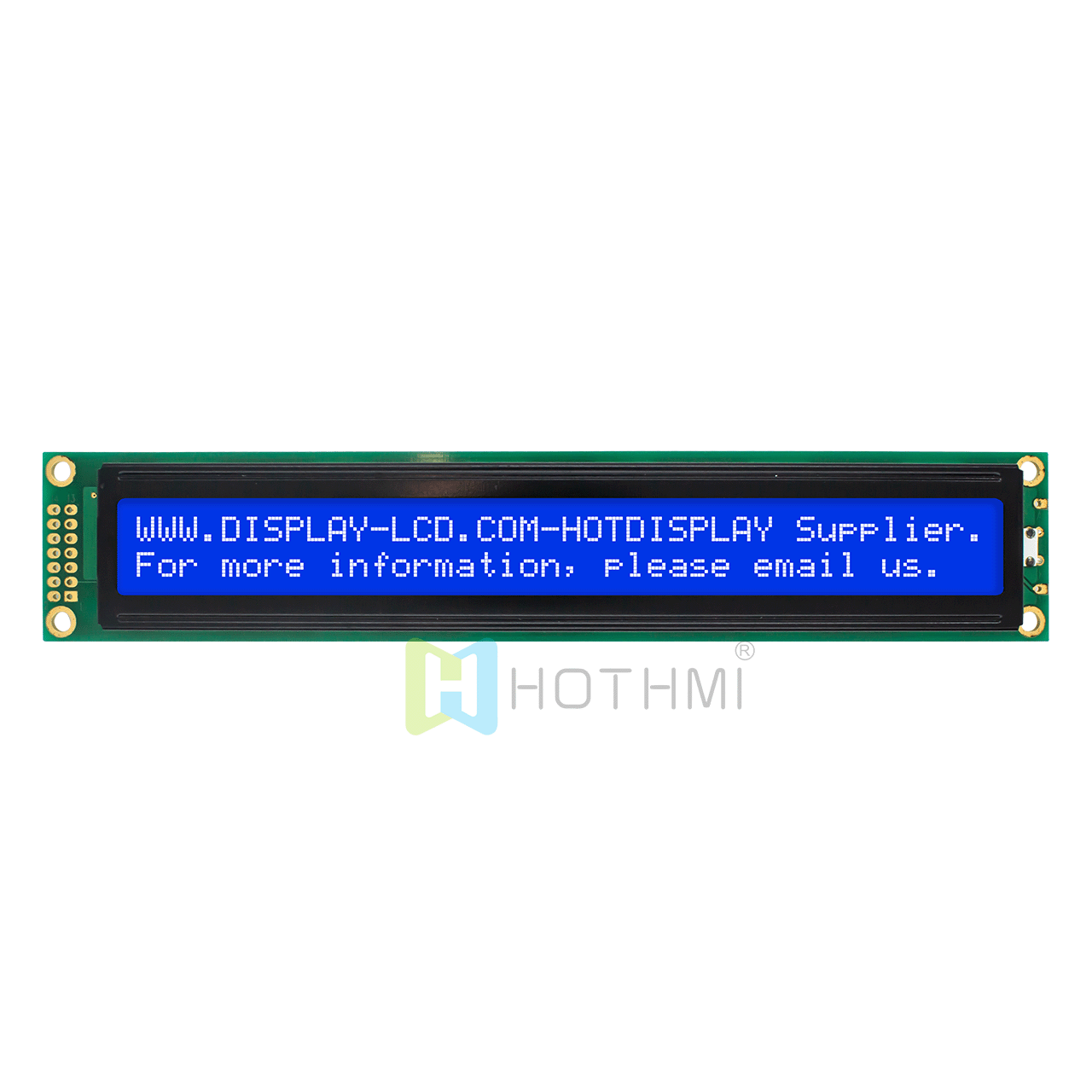 2X40 character LCD module | monochrome display STN negative display | with white backlight | blue background with white characters | Arduino display 3.3V/5.0v 