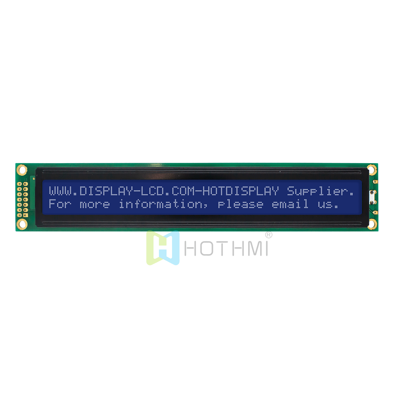 2X40 character LCD module | monochrome display STN negative display | with white backlight | blue background with white characters | Arduino display 3.3V/5.0v 