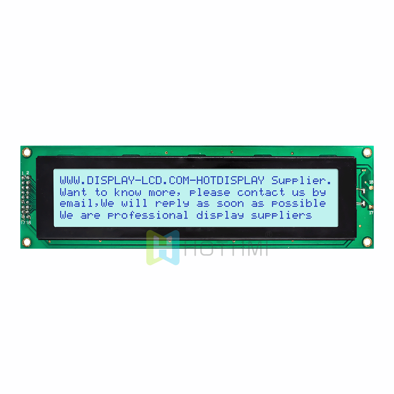 4X40 character LCD modules | monochrome display STN positive display | with white backlight | Arduino display | gray background with blue characters | Arduino