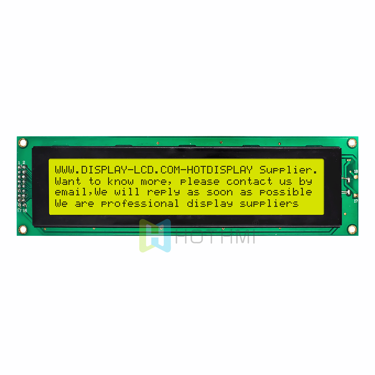 4X40 character LCD modules | monochrome display STN positive display | with yellow-green backlight | Arduino display | ST7066U