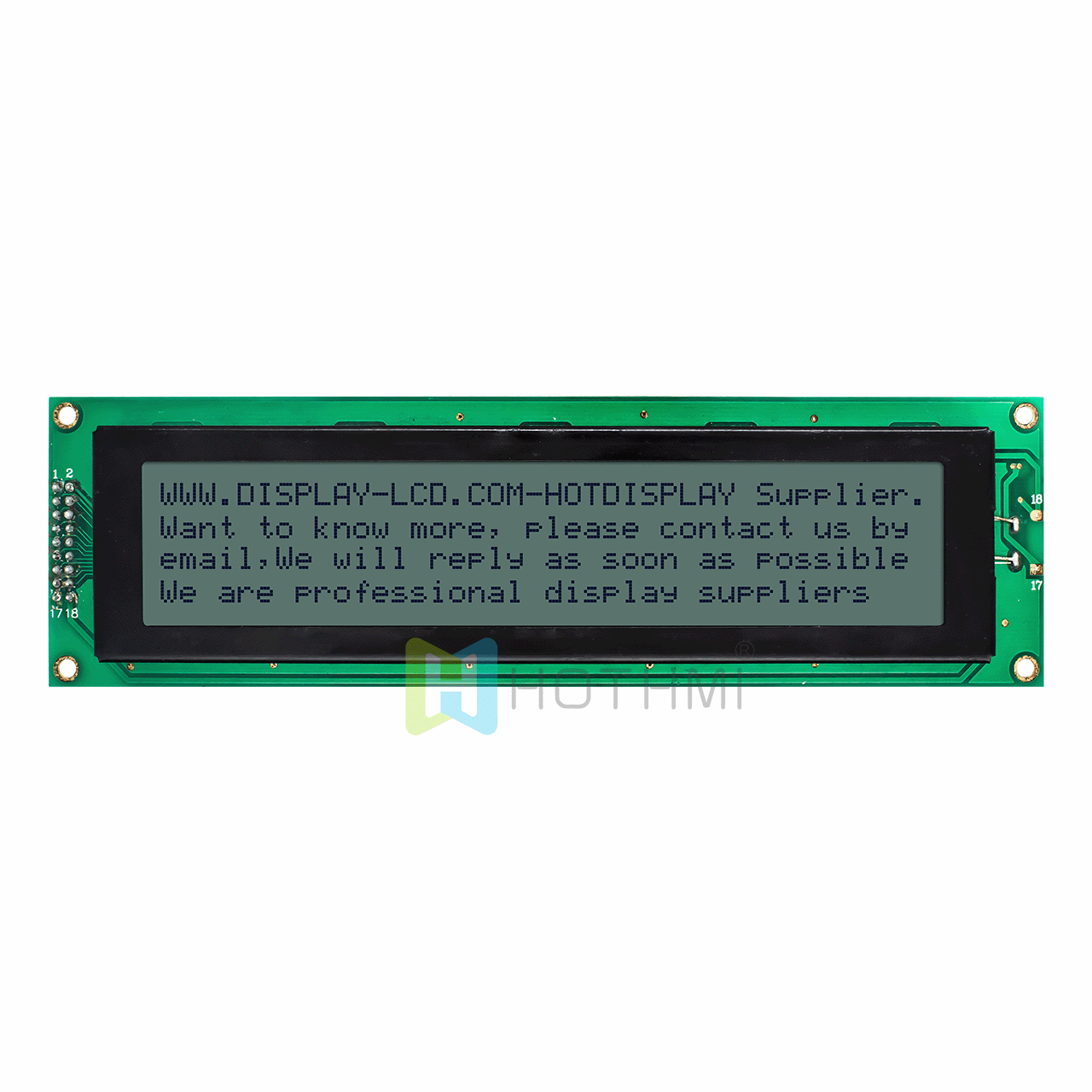 4X40 character LCD modules | monochrome display STN positive display | with yellow-green backlight | Arduino display | ST7066U