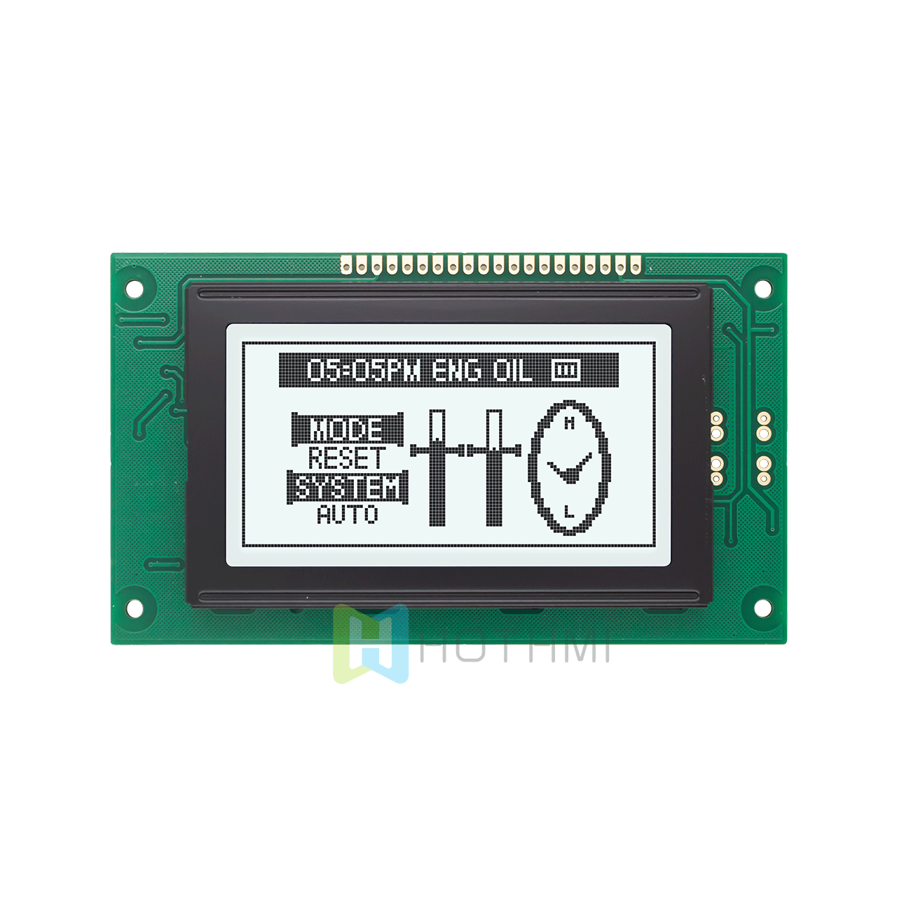 3.2"5.0v | 128X64 monochrome graphic LCD module | with white backlight | FSTN(+) | MCU interface | Adruino