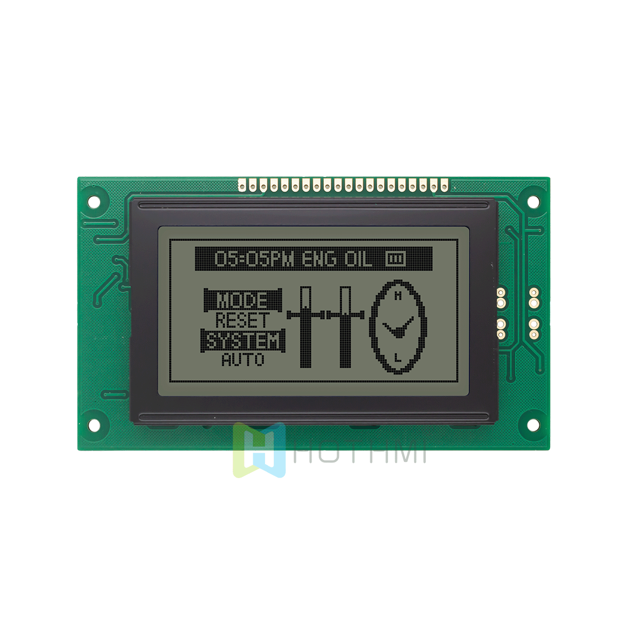 3.2"5.0v | 128X64 monochrome graphic LCD module | with white backlight | FSTN(+) | MCU interface | Adruino