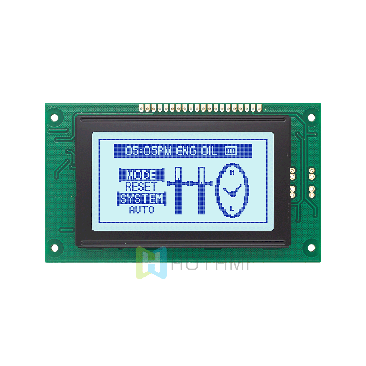 3.2"5.0v | 128X64 Graphic LCD Module | White Backlight | STN(+) | Adruino | KS0107+KS0108 or compatible