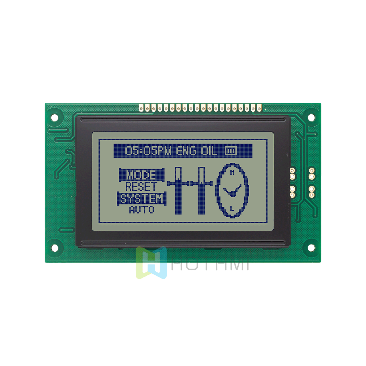 3.2"5.0v | 128X64 Graphic LCD Module | White Backlight | STN(+) | Adruino | KS0107+KS0108 or compatible