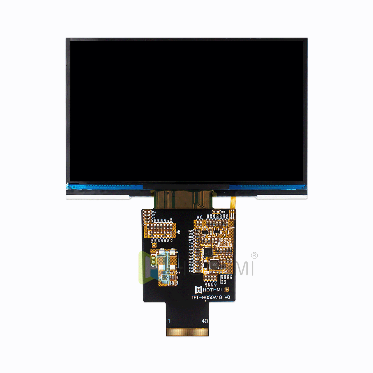5 inch Transmissive TFT LCD display TN 800x480px Sunlight readable RGB interface/optional touch screen
