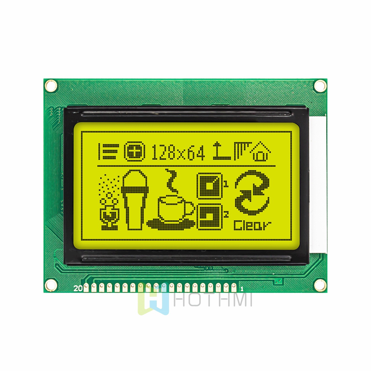3.2" Graphic 128x64 LCD | ST7920 | Graphic LCD Display Module | 5.0v | Arduino