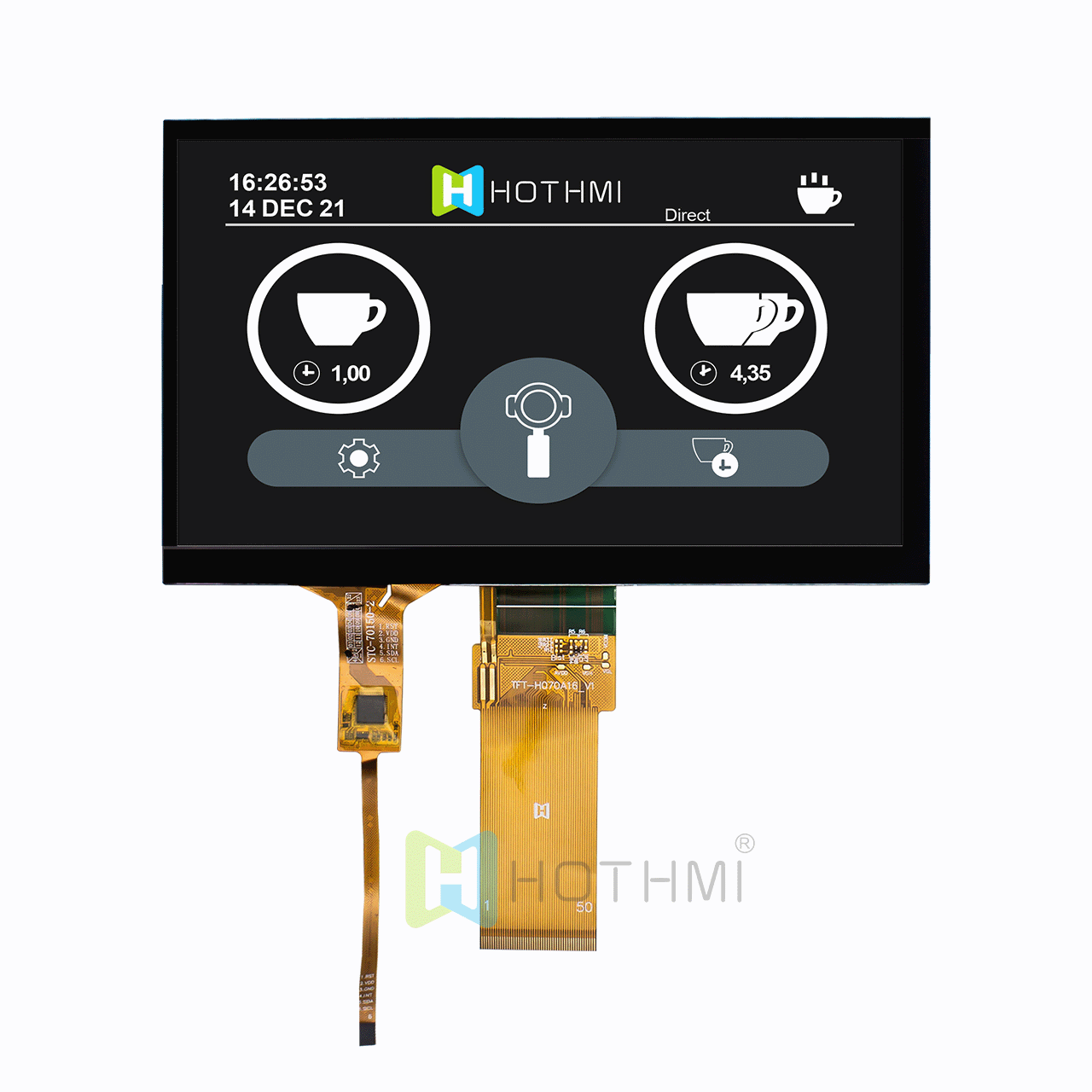 7 inch 800x480px TN Sunlight Readable Capacitive TFT LCD Display Module RGB