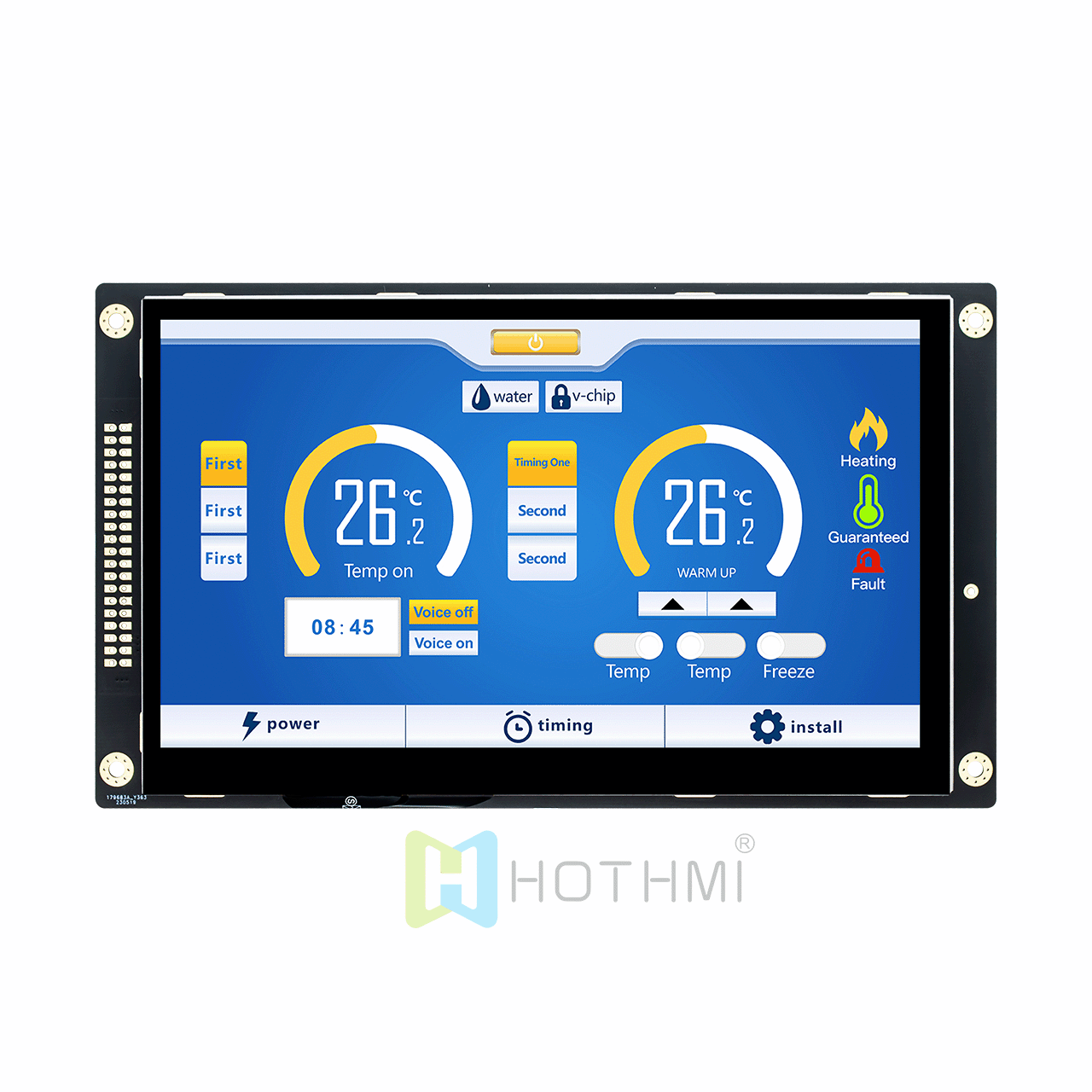 7" TFT LCD display module//1024x600 dot matrix/wide temperature/IPS full viewing angle/sunlight viewable/with capacitive touch/STM32/RK