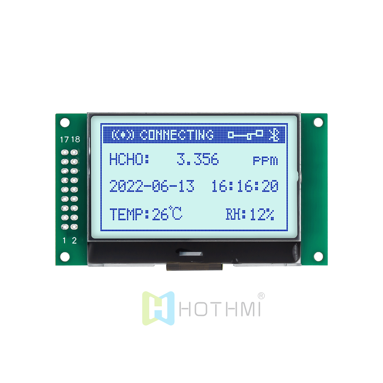2.4 inch 132x64 LCD graphic screen/STN positive display/grey background with blue characters/STN+/grey background with blue characters/Arduino/MCU interface