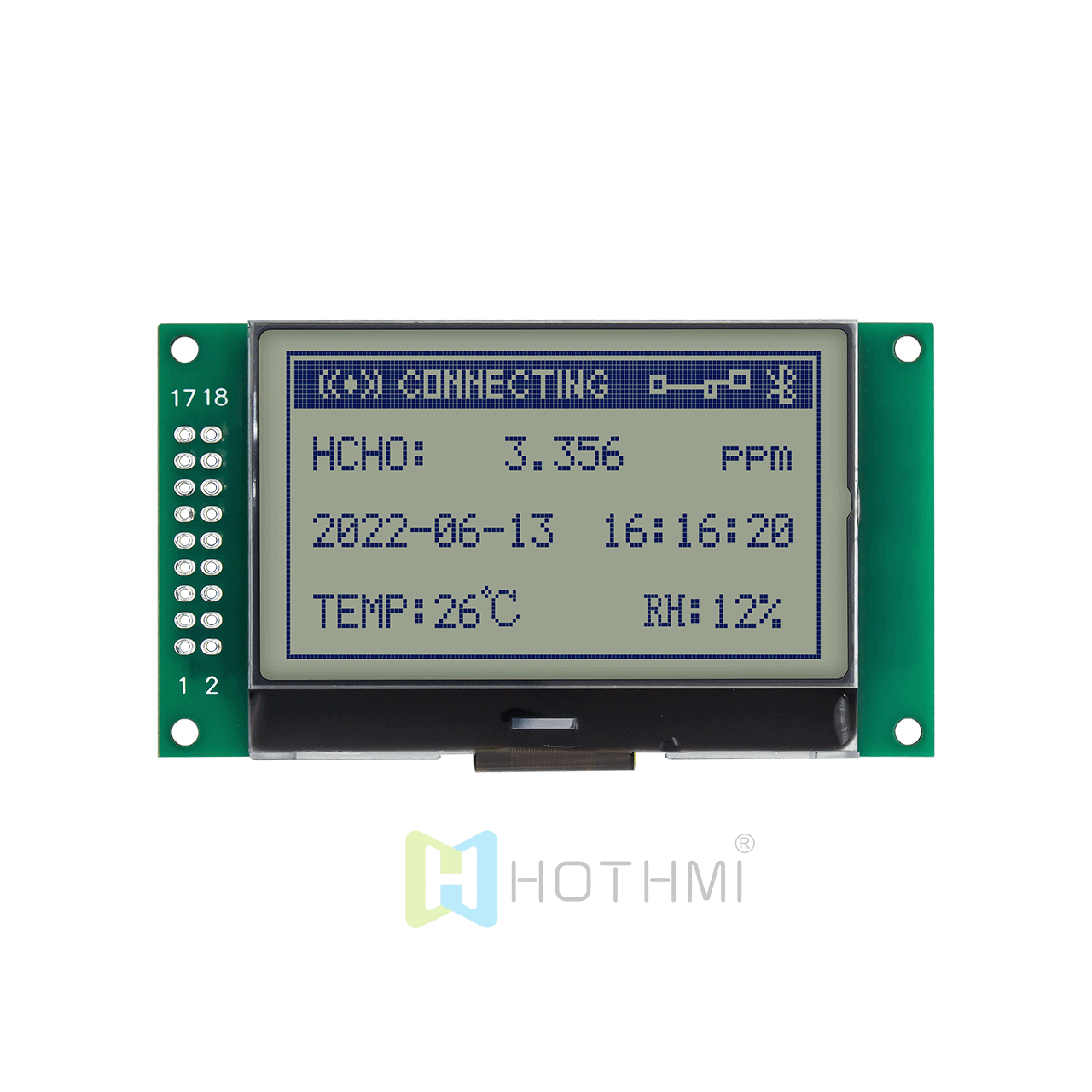 2.4 inch 132x64 LCD graphic screen/STN positive display/grey background with blue characters/STN+/grey background with blue characters/Arduino/MCU interface