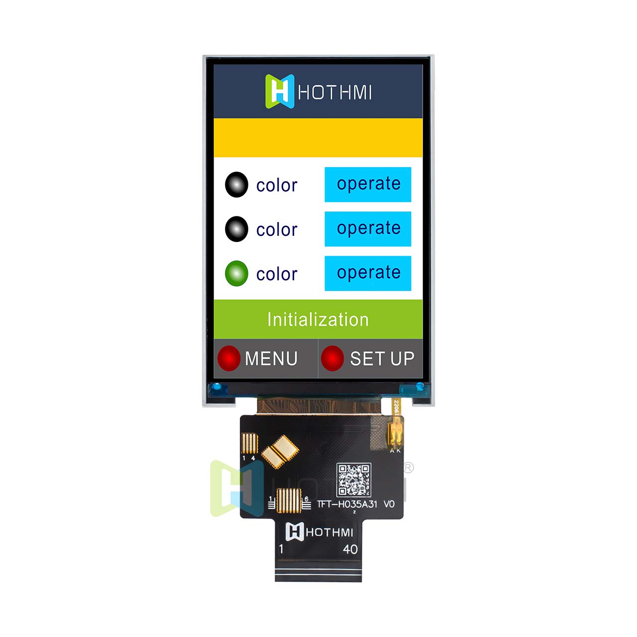 3.5 inch TFT LCD color display | 320x480 C8051 TFT  | IPS Display