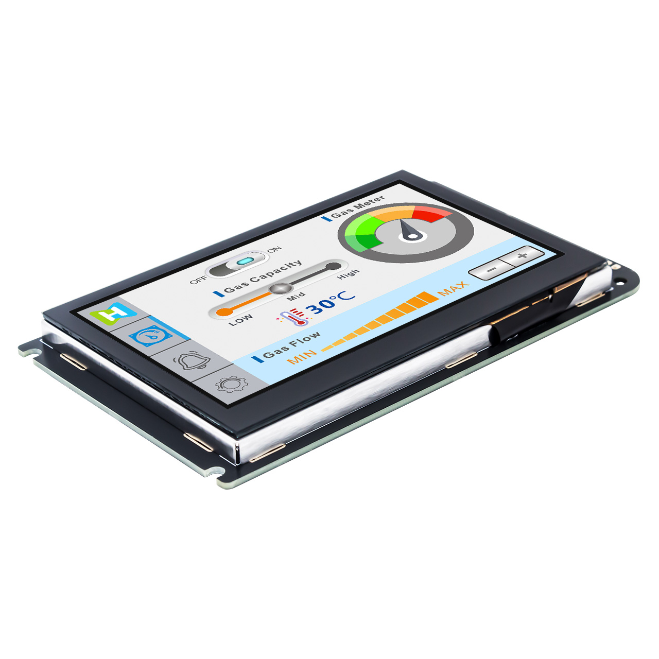 4.3-inch color capacitive touch TFT display module/4.3-inch UART smart serial port screen/800x480 resolution/IPS full-view TFT with board module