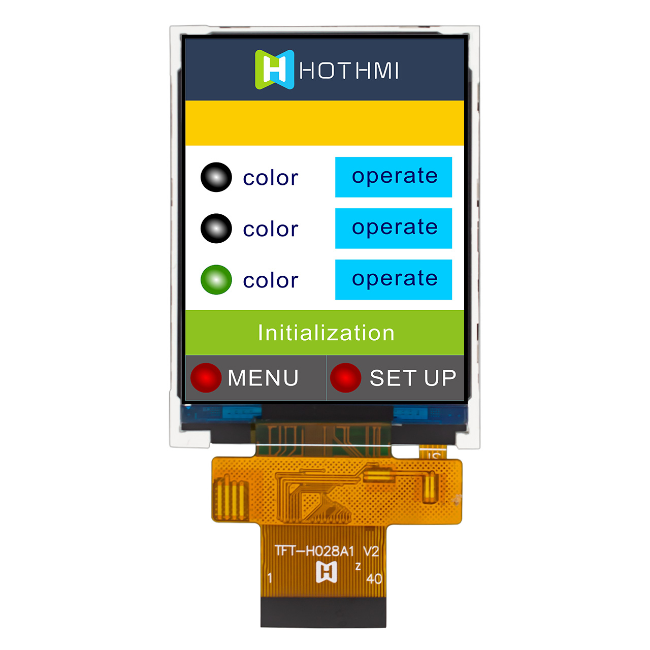 2.4-inch TFT high-brightness color display/240*320 resolution/Full-viewing angle IPS process/Visible in sunlight /MCU interface compatible with SPI /ST7789V/Arduino/C8051/STM32