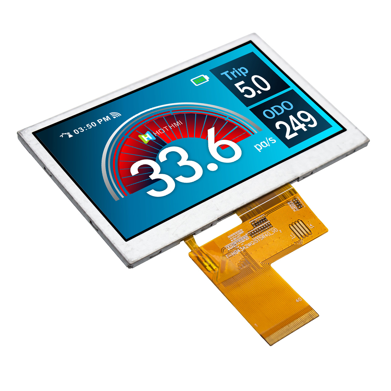 4.3"High Brightness TFT LCD Display/480x272IPS TFT LCD Display/RGB Interface/40-pin FPC Connection/SC7283 Controller/STM32/RK Motherboard Series Display