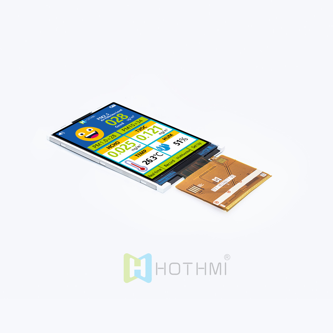 2.8 inch TFT LCD color display / 240X320 color screen / 8080MCU interface / wide temperature / plug-in FPC