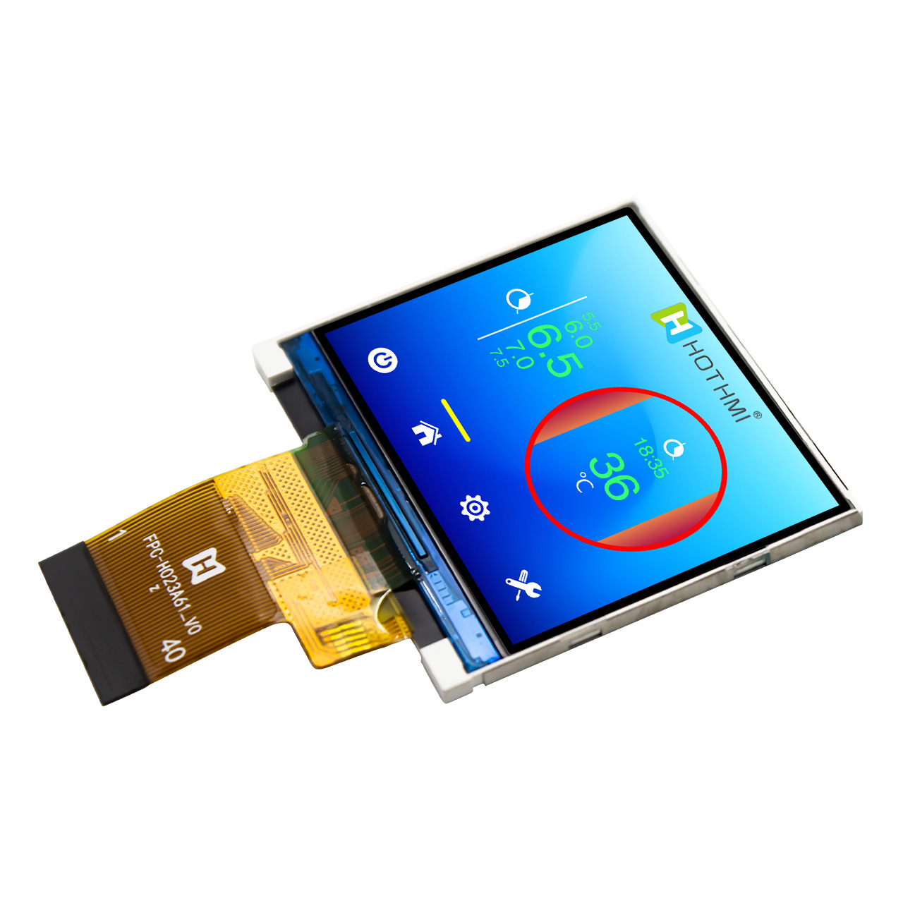 2.3 inchTFT LCD display | 320x240 MCU 8Bit interface | 40-pin FFC ZIF connection |Capacitive/Resistive touch screen | Arduino display
