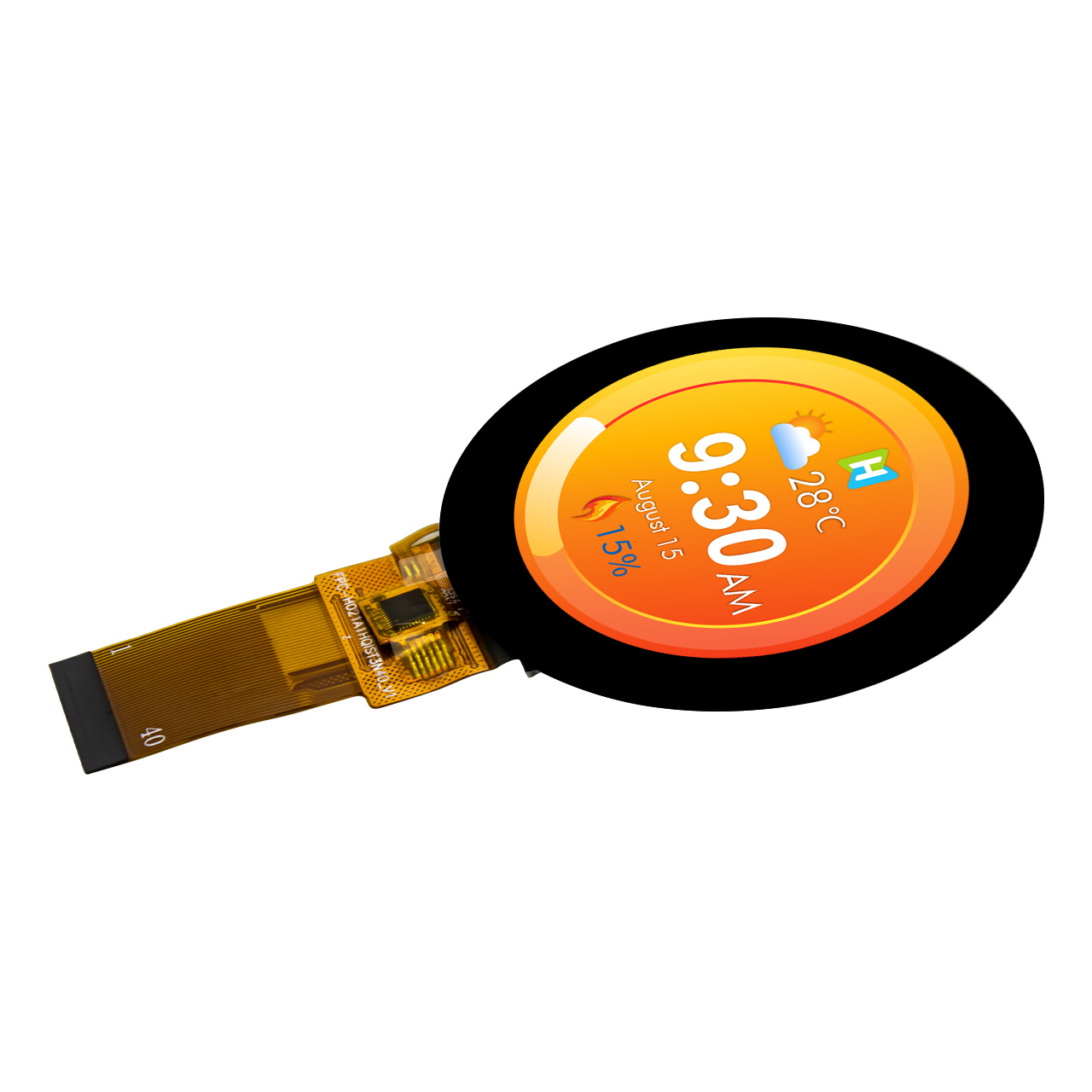 2.1inch TFT LCD display IPS round capacitive touch screen ST7701S