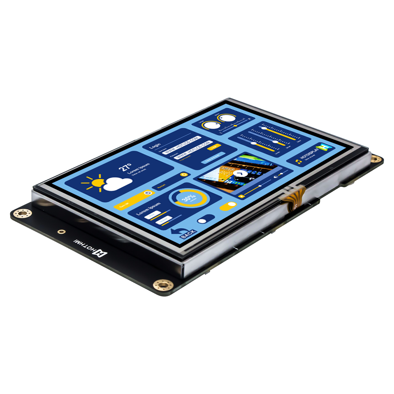 5.0-inch IPS full-view resistive touch screen module/intelligent UART display module/800x480 resolution