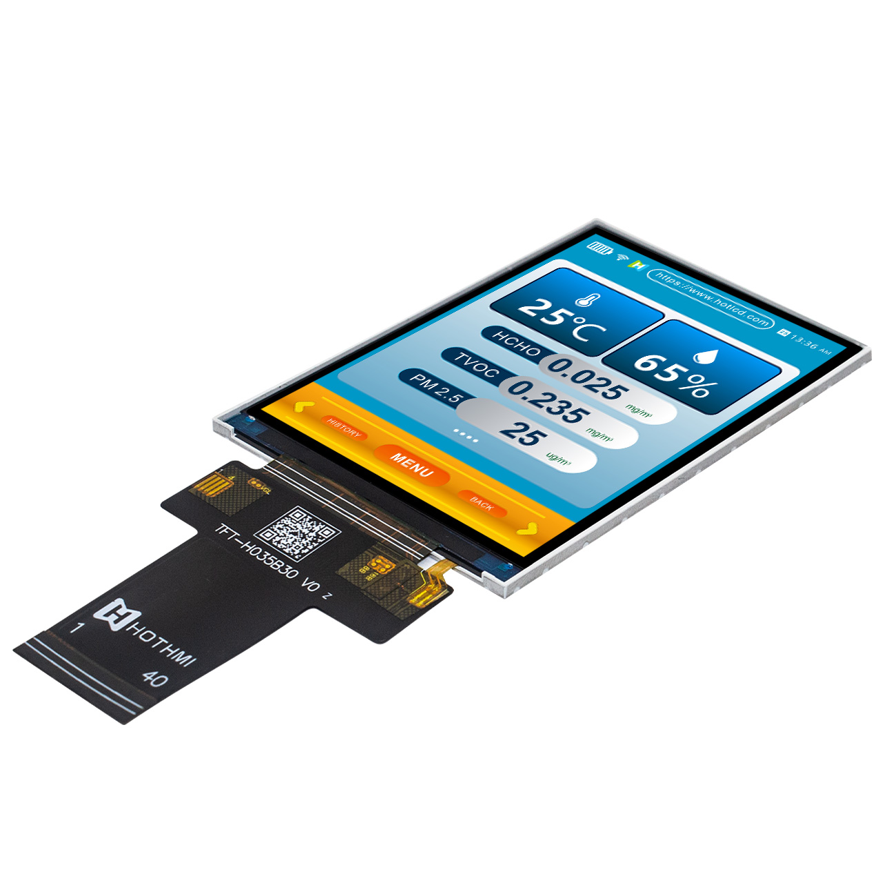 3.5 inch TFT color Display | 320x480 TFT  Display | ST7796