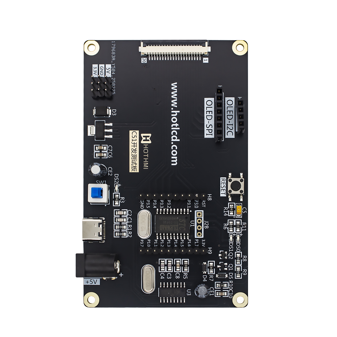 Monochrome COG/Graphic COB/Character COB/OLED module/E-paper module/Segment screen 8051 test board