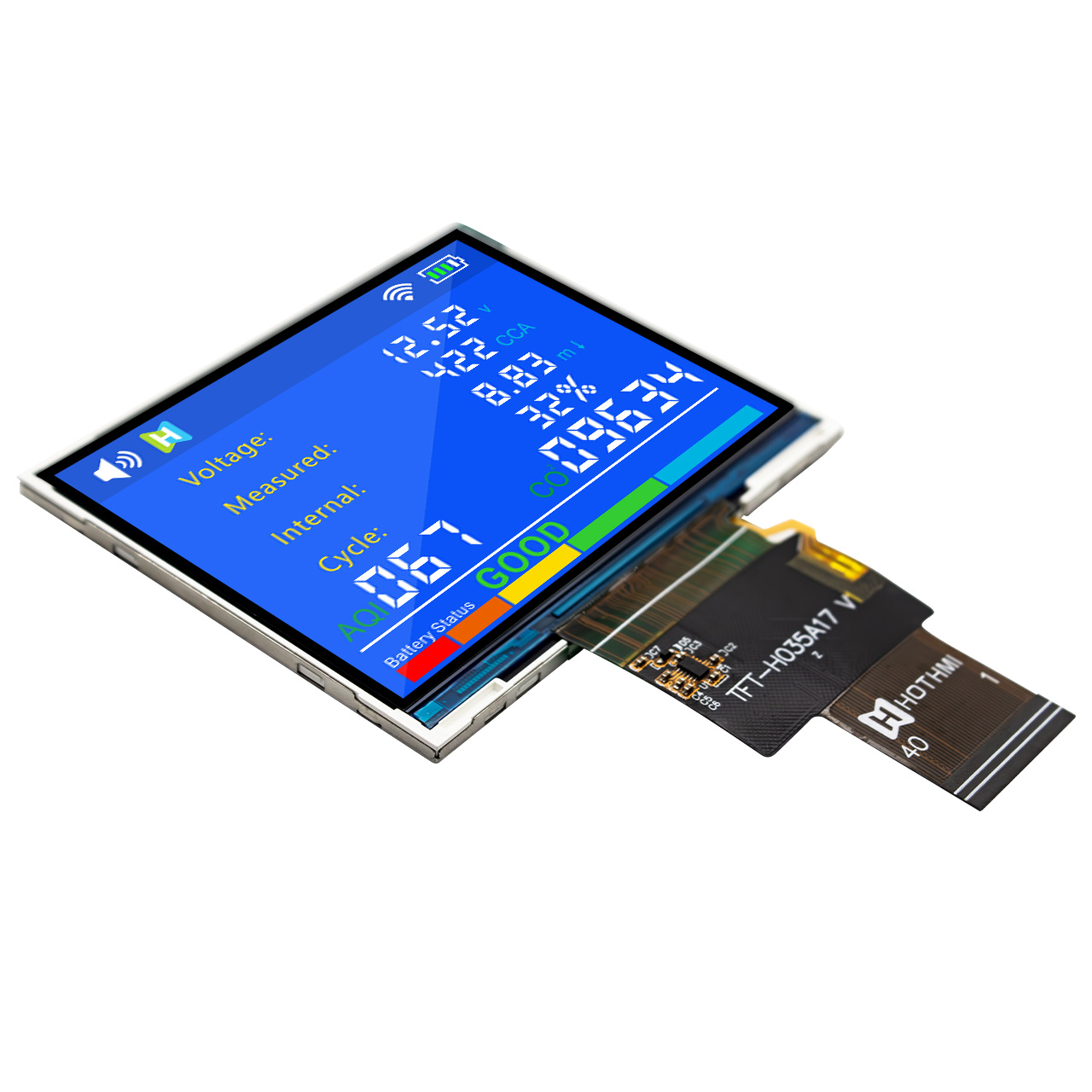 3.5寸 IPS TFT 液晶显示屏 RGB 640x480 ST7703