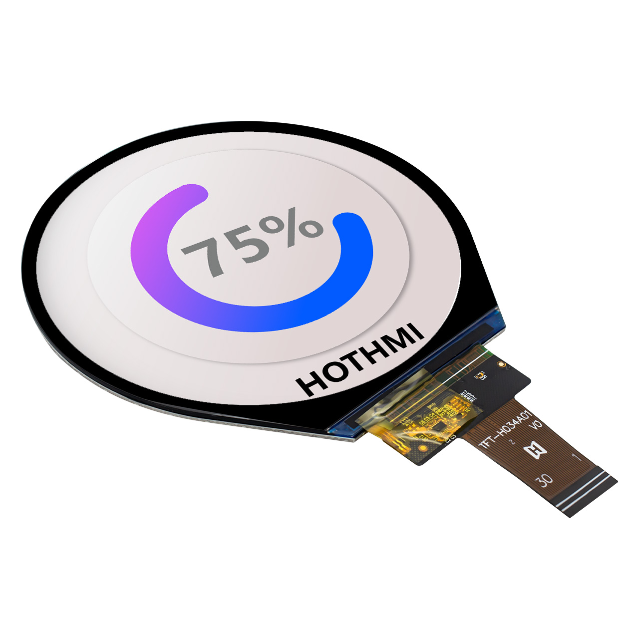 3.4寸 MIPI DSI TFT LCD 显示屏屏 800×800像素 IPS显示面板 全贴合工艺