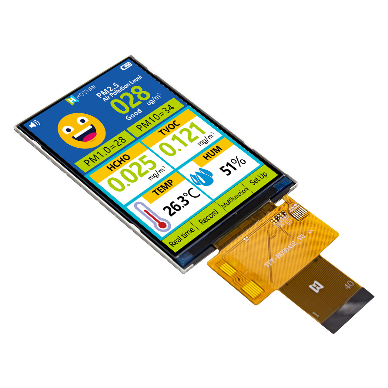 3.5" TFT LCD/320x480 MCU ​​Interface/ Full Color LCD Display/ST7796 