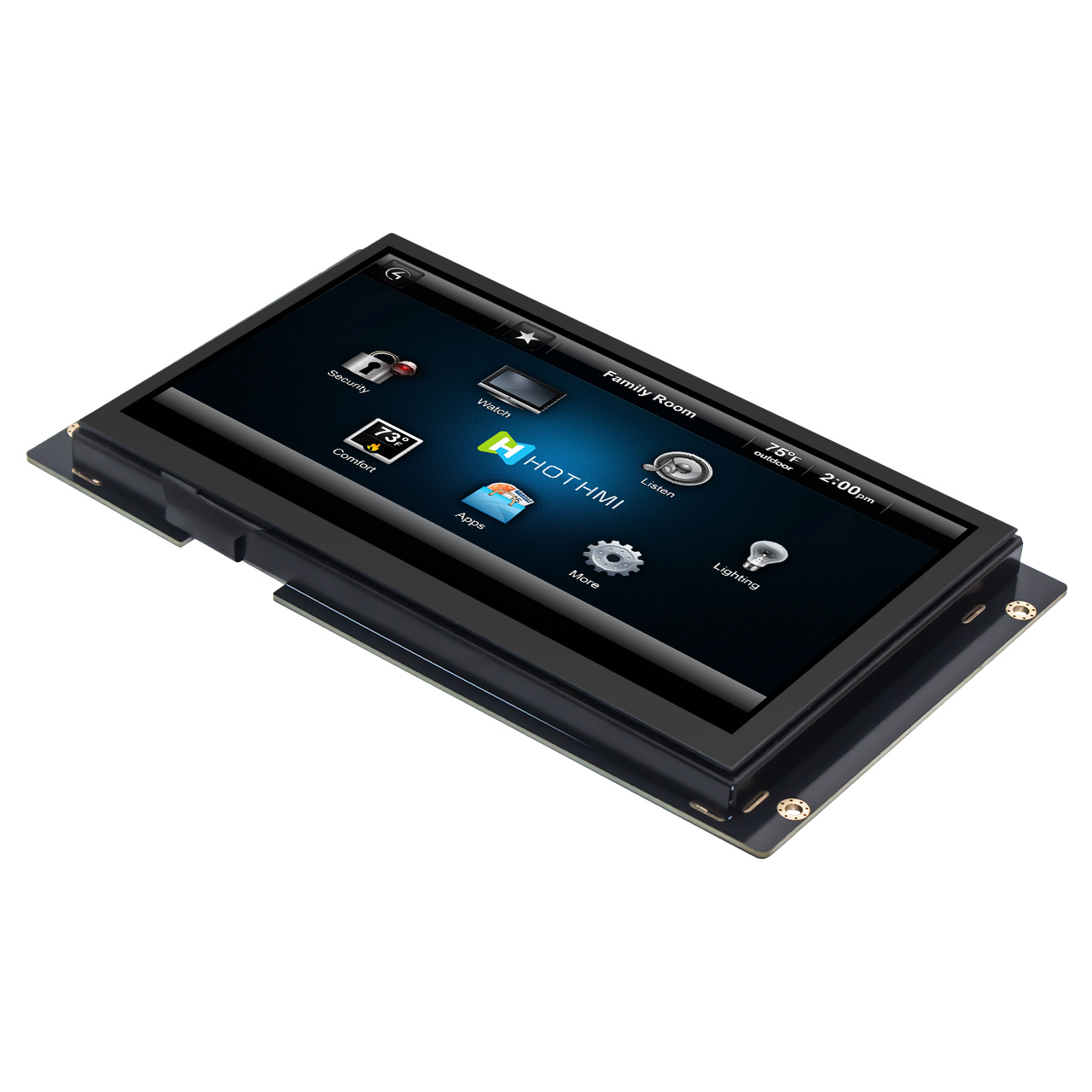 7寸800x480 px UART TFT智能串口屏 带电容式触控面板 阳光下可读