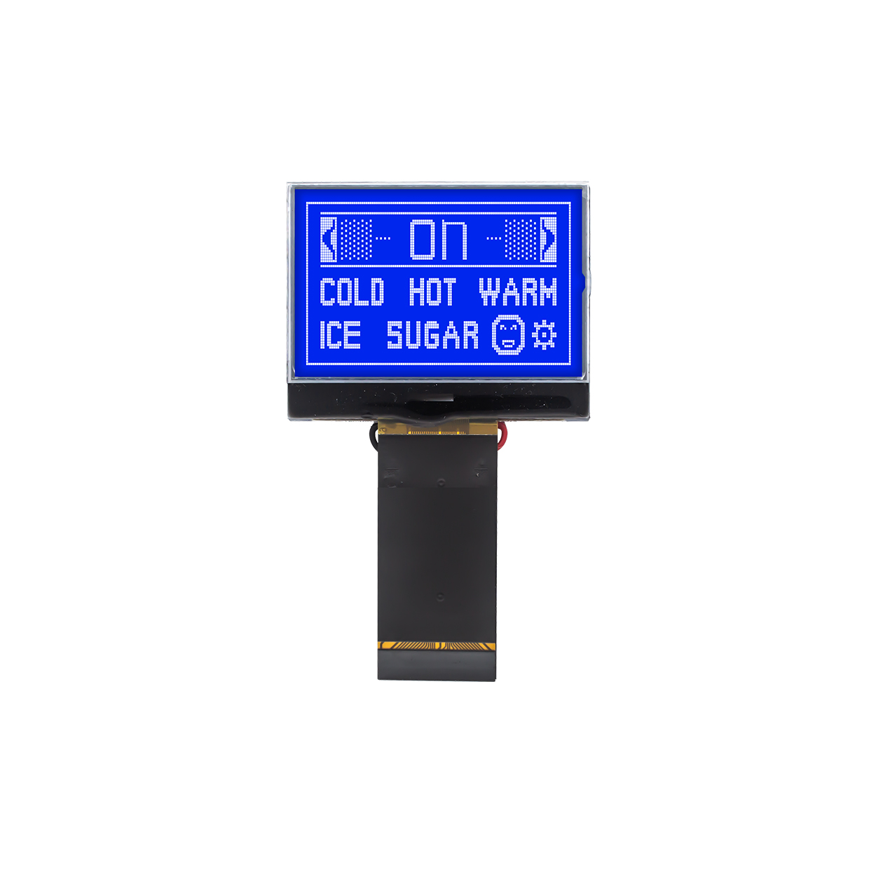 1.7 inch 128X64 Graphic COG LCD Module | MCU Interface | STN- | White on Blue | 3.3v | ST7565R | Arduino