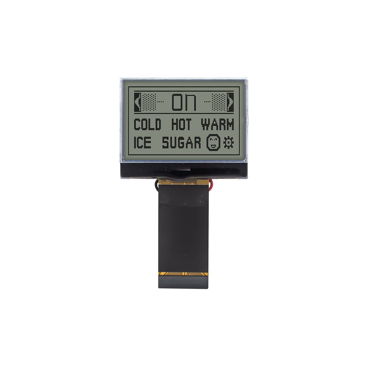 1.7" 128X64 Graphic COG LCD Module | MCU Interface | FSTN+ | Gray Text on White Background | 3.3v | ST7565R | Arduino