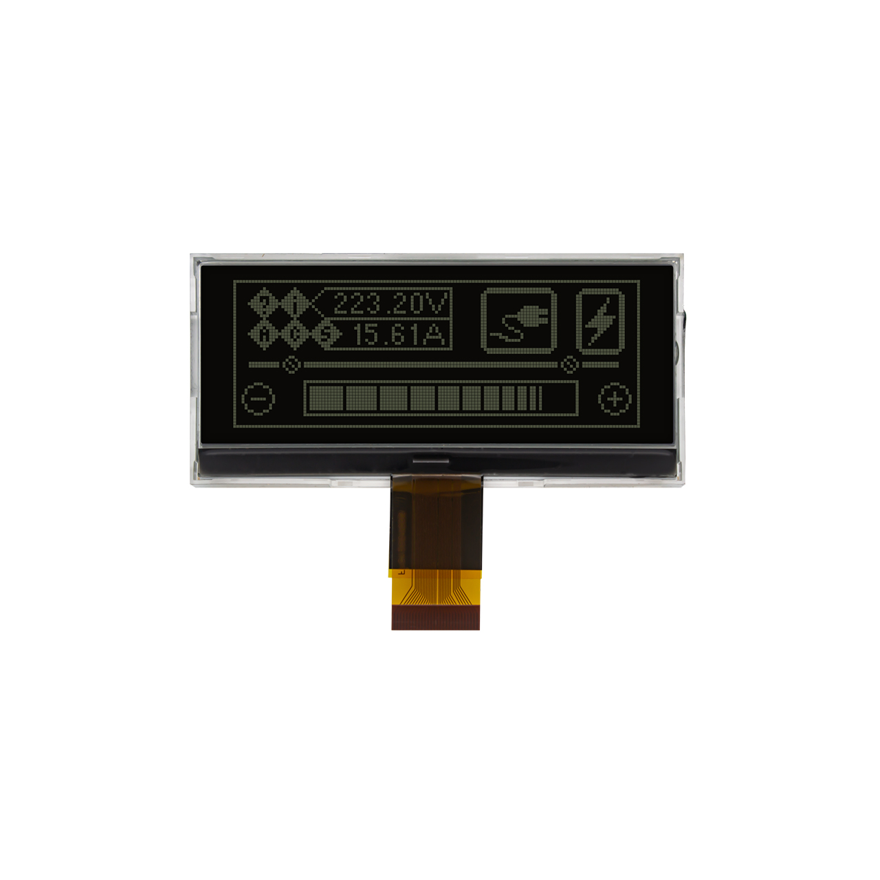 图形点阵 COG 3.1寸 128X48 | DFSTN - | 黑底白字显示屏 | MCU | Arduino