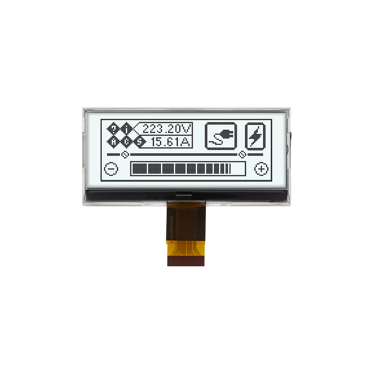 图形点阵 COG 3.1寸 128X48 | FSTN + | 白底灰字显示屏 | MCU | Arduino