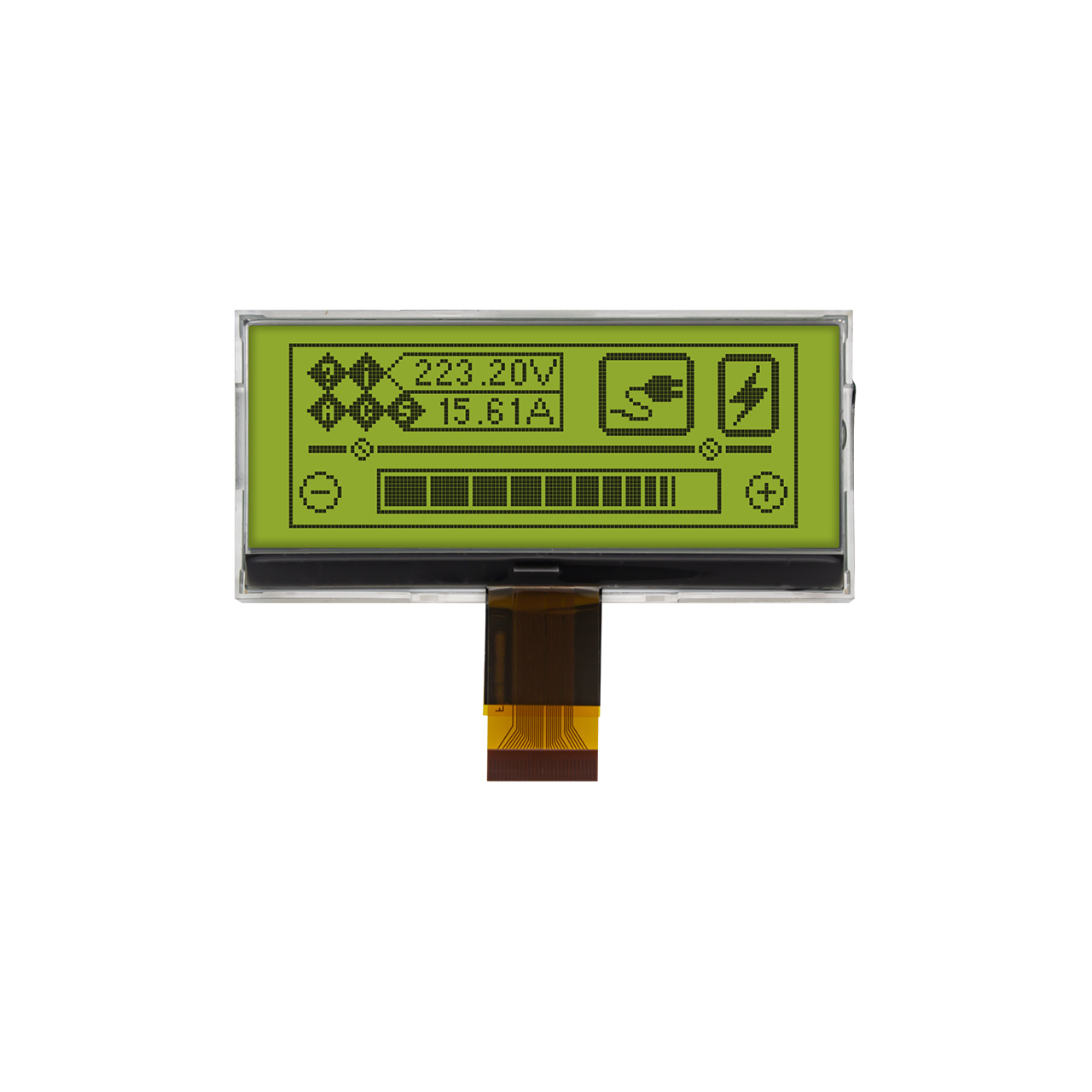 图形点阵 COG 3.1寸 128X48 | STN + |带黄绿色背光的显示屏 | MCU |ST7565R | Arduino